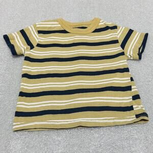 Garanimals Toddler Boy's Khaki Striped Short Sleeve Top 12M